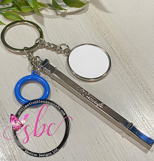 Exclusive Metal Ringette Keychain for Sublimation