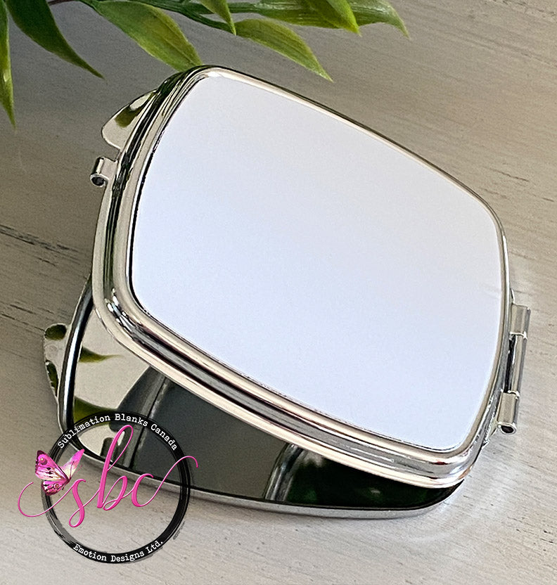 Rounded Square Compact Mirror - Sublimation Blanks Canada - Emotion Designs Ltd.