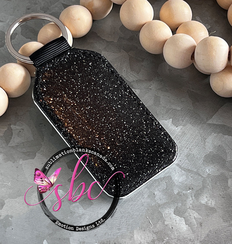 Rectangle Glitter Keychain for Sublimation