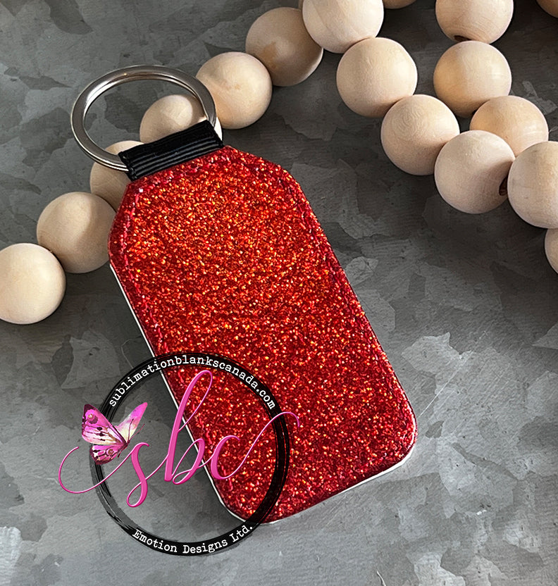 Rectangle Glitter Keychain for Sublimation