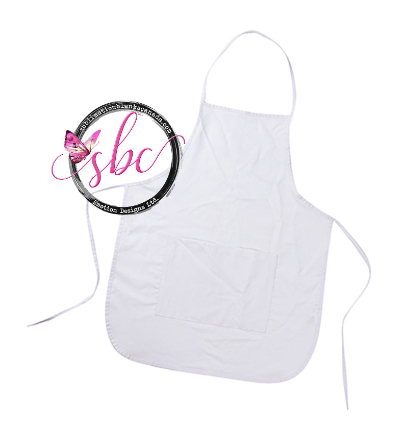 Adult Apron for Sublimation White - Sublimation Blanks Canada - Emotion Designs Ltd.